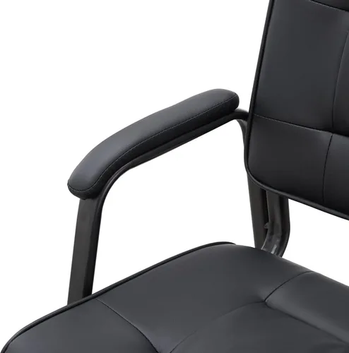 Miniatura 7 de Naomi Home Sillas de oficina para invitados, sillas apilables de piel sintética con reposabrazos, cómodo asiento de recepción para clínicas