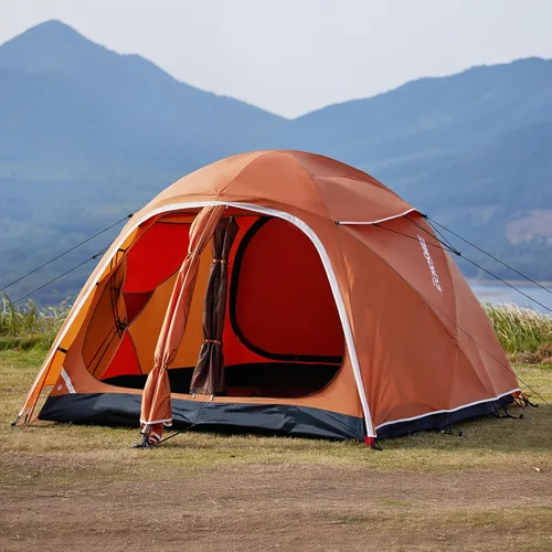 Miniatura 10 de EchoSmile Tiendas de campaña para camping, tienda impermeable a prueba de viento con múltiples postes, tienda de campaña de cúpula amplia para 3-5