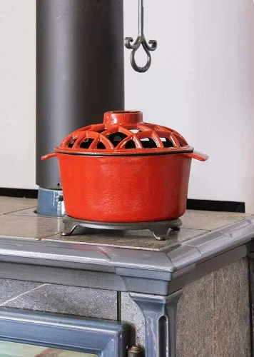 Miniatura 4 de Vaporizador de estufa de leña esmaltado de 2.2 cuartos de galón - Parte superior de celosía