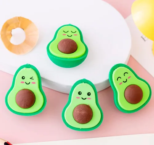 Miniatura 2 de 30 borradores de aguacate, mini borradores para niños, fiesta de premios, carnaval y suministros escolares Palta