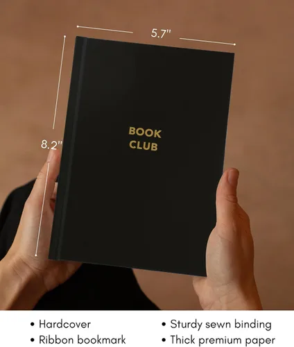 Miniatura 6 de Diario de libros Lamare para amantes de los libros – Diario de seguimiento de lectura de tapa dura con marcador de cinta, seguimiento, organización