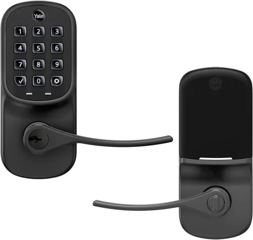 Miniatura 11 de Yale Assure - Manija electrónica de puerta con pantalla táctil, teclado no conectado de níquel satinado que proporciona entrada sin llave con código