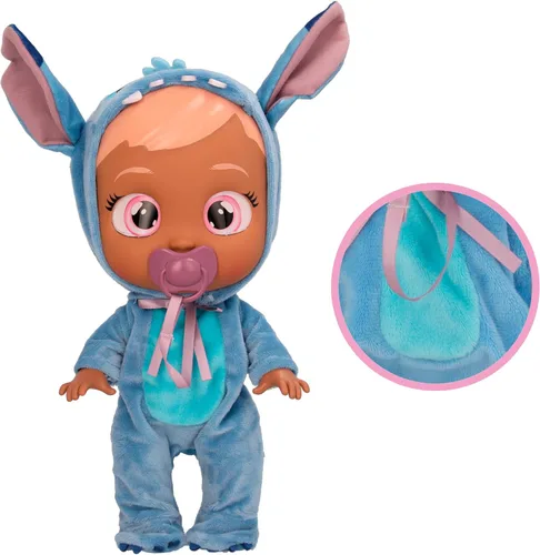 Miniatura 5 de Cry Babies Disney Stitch - Muñeca de bebé de 12 pulgadas, pijamas con temática de Stitch, para niñas y niños de 18 meses en adelante