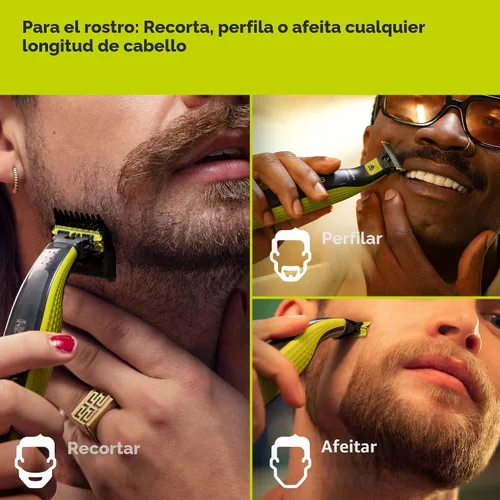 Miniatura 2 de Philips Norelco OneBlade 360 Hojas de Reemplazo, para Afeitadora y Cortadora Eléctrica OneBlade, Acero Inoxidable Duradera, Recorta, Bordea