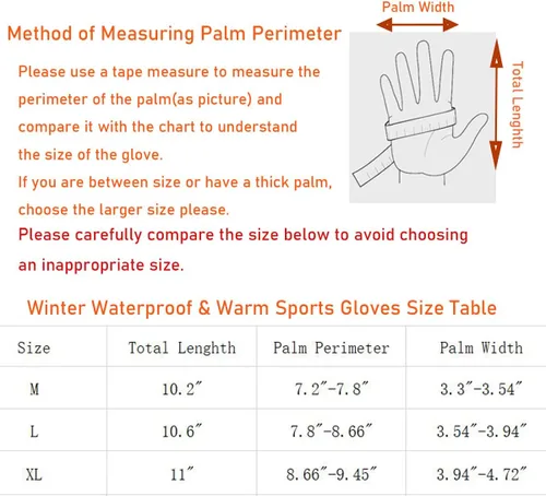Miniatura 6 de LJCUTE Winter Fingerless Fishing Gloves for Men Women, Water Repellent & Windproof Cold Weather Touchscreen Snow & Ski Gloves for Motorcycle Skiing