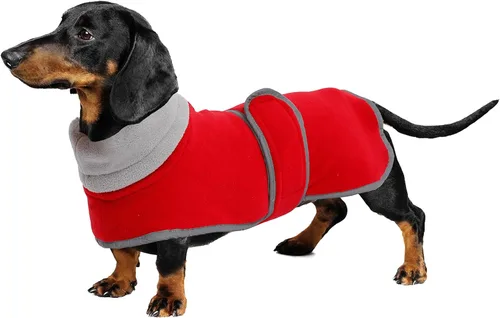 Miniatura 7 de Geyecete - Suéteres para Dachshund - Chaqueta para perro, abrigo para Dachshund, abrigo de invierno perfecto con forro de felpa acolchado y cuello
