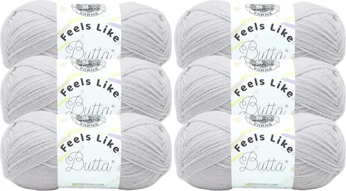 Miniatura 50 de Lion Brand Yarn - Hilo Feels Like Butta, hilo aterciopelado suave para tejer y hacer ganchillo, paquete de 1, Negro