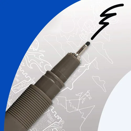 Miniatura 6 de Artline 230 bolígrafos de punta fina con sistema de dibujo, bolígrafos de dibujo técnico artístico, ideales para dibujar, ilustrar y más, negro
