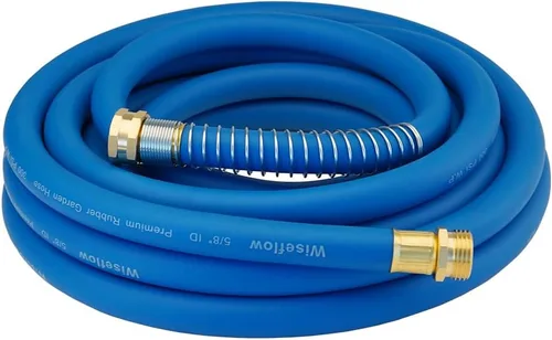 Miniatura 9 de Wiseflow Leader Hose Manguera de agua resistente de 3 x 5/8 pulgadas con accesorios de latón macho a hembra, extensor de manguera corta para carrete