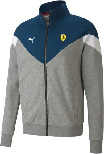 PUMA Scuderia Ferrari Race MCS - Chaqueta deportiva (talla mediana), color gris jaspeado, talla 2XL
