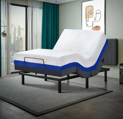 Miniatura 17 de Irvine Home Collection Base de cama ajustable de tamaño individual XL, características cargadas, gravedad cero, sin ronquidos, posiciones de memoria