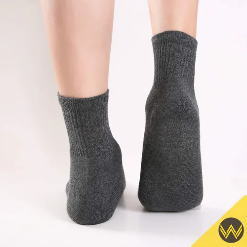 Miniatura 9 de WANDER - 8 pares de calcetines deportivos de algodón para hombres y mujeres, gruesos y acolchados, para correr, altura al tobillo, tallas 7-9 9-12