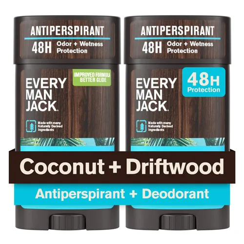 Miniatura 11 de Every Man Jack Paquete variado de desodorantes antitranspirantes para hombre, fórmula nueva y mejorada, aromas inspirados en exteriores, 48 horas