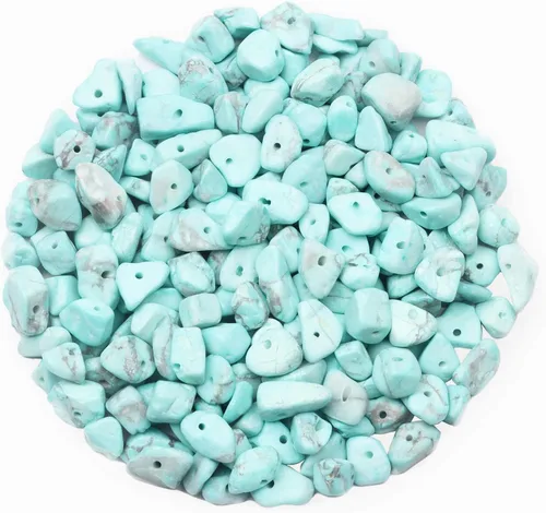 Miniatura 21 de 500 cuentas de piedra natural con virutas naturales, citrino de 0.317 a 0.315 pulgadas, piedras preciosas irregulares de cristal curativo, cuentas