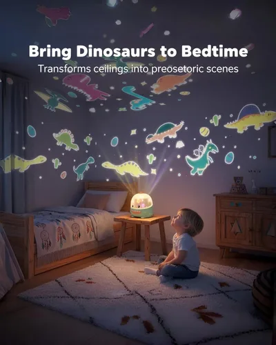 Miniatura 2 de Juguetes de Dinosaurio para Niños de 3-5, Proyector de Dinosaurios Juguetes para Bebés de 6 a 12 Meses, Regalos de Navidad Cumpleaños Fiesta