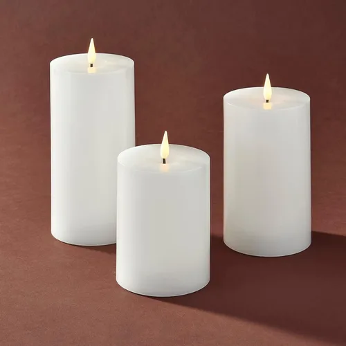 Miniatura 11 de LampLust Velas parpadeantes sin llama, juego de 4 velas plateadas, funciona con pilas, velas románticas, ideales para decoración de propuestas