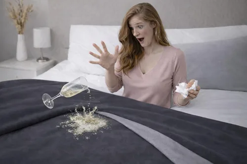 Miniatura 6 de Bedding Aid-Manta de franela impermeable para la intimidad de la cama, manta para momentos de amor y placer para adultos, 100% a prueba de fugas
