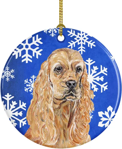 Miniatura 22 de Caroline's Treasures Cavalier Spaniel - Adorno de cerámica para colgar en el árbol de Navidad, para el hogar, Navidad, fiestas, regalo, 3 pulgadas
