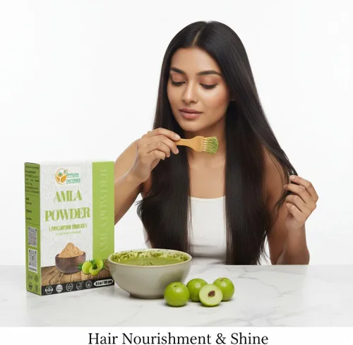 Miniatura 7 de Herbs Botanica Natural Amla Powder (grosella espinosa india, amalaki), polvo de fruta natural pura con vitamina C para el crecimiento del cabello