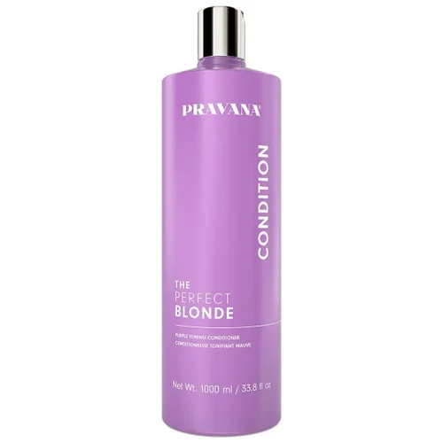 Miniatura 13 de PRAVANA The Perfect Blonde Purple Toning Conditioner Neutralizes Brassy, Yellow Tones For Color Treated Hair Chromasilk Enhances Shine &