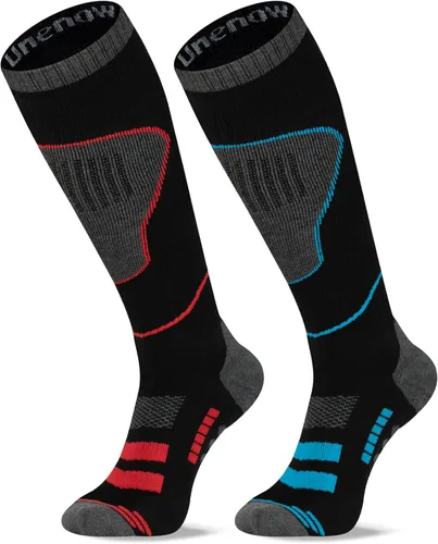Calcetines de esquí de lana merina, 2 pares, calcetines térmicos hasta la rodilla para snowboard, senderismo, clima frío, nieve, caza