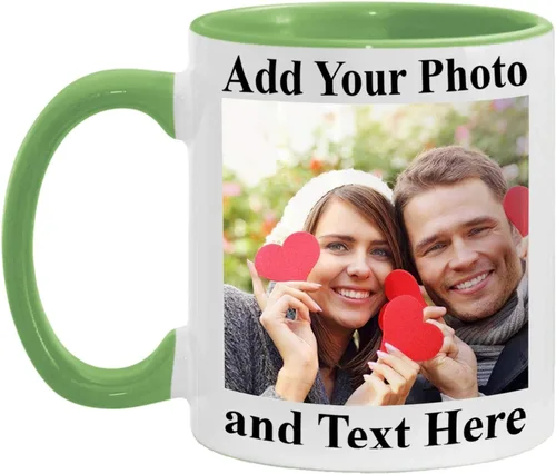 Miniatura 11 de Tazas de café personalizadas, tazas de café personalizadas, taza de café personalizada, tazas personalizadas, tazas personalizadas (Acent 11 oz_Blue)