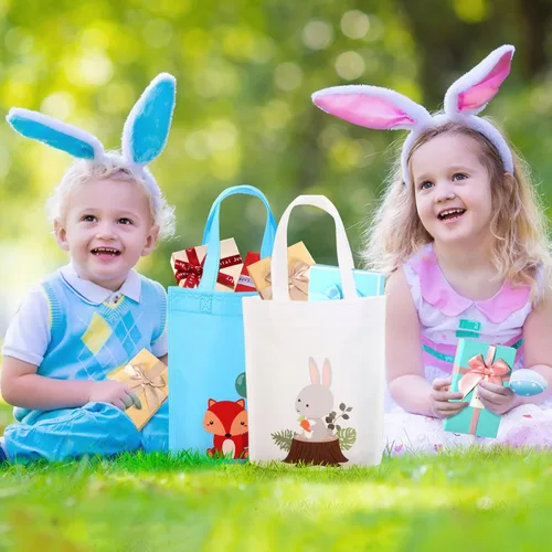 Miniatura 6 de Faccito 24 bolsas de regalo de animales del bosque, bolsa de regalo de cumpleaños de animales del bosque, bolsa de regalo de dulces de la selva