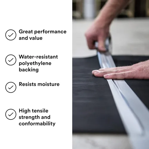 Miniatura 4 de 3M - Cinta adhesiva de grado contratista Pro Strength 3979 plateada, 4,78 cm x 55 m – Adhesivo profesional industrial multiuso, 1 paquete