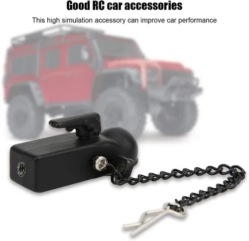 Miniatura 3 de Drfeify Kit de accesorios para remolque de coche de escalada compatible con coches escala 1/10 90046 90047 (negro)