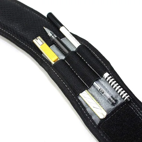 Miniatura 3 de MELOTOUGH Tirantes Magnéticos para Cinturón de Herramientas con Pulsera Magnética de Muñeca para Cinturón de Trabajo Tirantes Acolchados de Gris