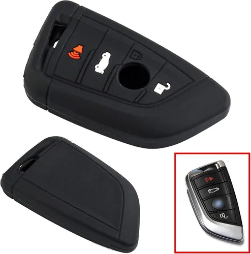 Miniatura 10 de Xotic Tech para BMW 1 2 3 4 5 6 7 Series X1 X3 X4 Key Fob Cover TPU Front+ABS Shell Back Case Protector de llave