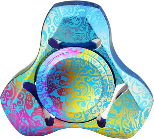 Miniatura 16 de FREELOVE Spinner de metal premium para adultos, giratorio silencioso pesado de acero inoxidable con rodamiento de precisión, pequeño juguete