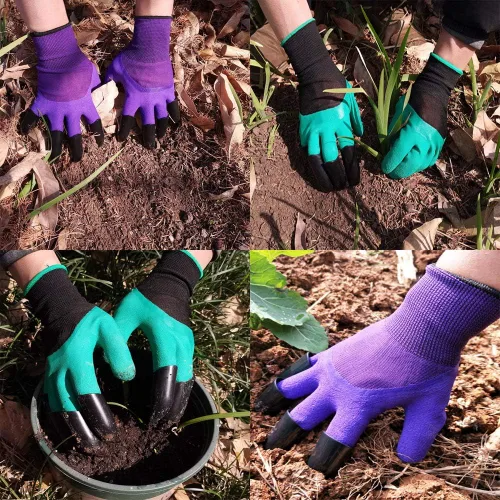 Miniatura 5 de DCCPAA Guantes de Jardín con Garras, Guantes de Jardinería con Garras para Escabar, Plantar, Desmalezar, Sembrar - Impermeables para Hombres