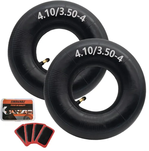 4.10/3.50-4 Tubos 4.10 3.50-4 Cámara de aire para neumáticos resistente de mano, triciclo eléctrico, carretillas, carritos de una rueda, cortacésped
