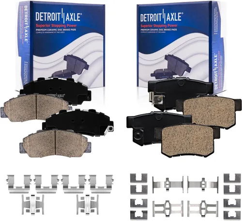 Miniatura 70 de Detroit Axle - Pastillas de Freno Delantero para Mercedes- Benz C230 C250 C300 SLK250, Pastillas de Freno Cerámica w/Reemplazo de Hardware