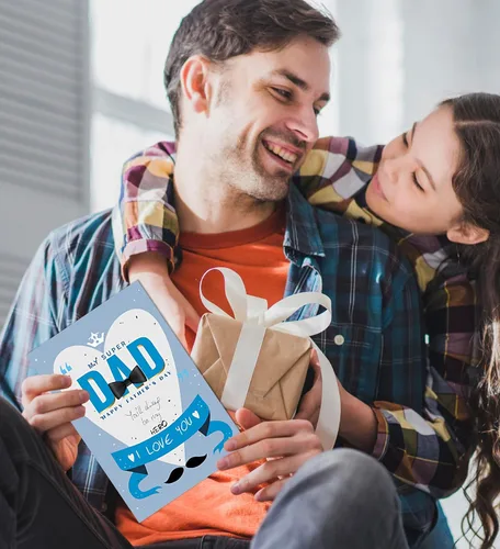 Miniatura 4 de Regalos para el día del padre, tarjeta del día del padre, regalos para papá para el día del padre de hija, hijo, niños, esposa, tarjetas del día