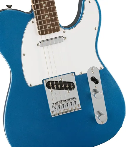 Miniatura 4 de Guitarra eléctrica Telecaster de la serie Squier Affinity, con garantía de 2 años, azul lago, diapasón de laurel Azul (Lake Placid Blue)
