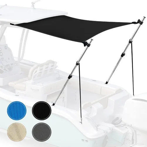 Miniatura 15 de Extensión universal de sombra en T para toldos Bimini para barcos, toldo de barco, postes telescópicos ajustables, acero inoxidable, cubierta