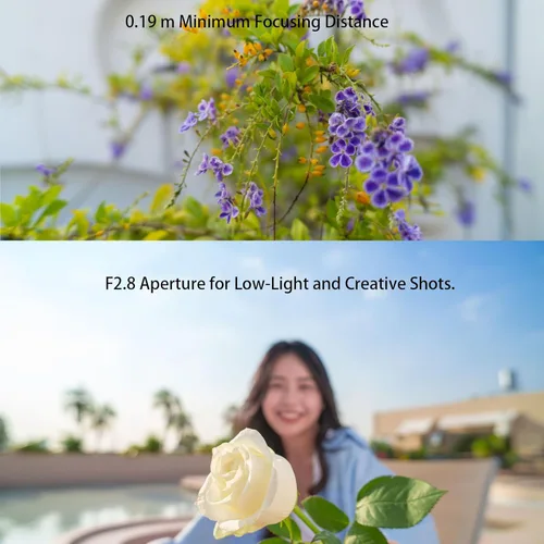Miniatura 4 de VILTROX Lente de montura E F2.8 de 0.787 in para cámara Sony, enfoque automático lente STM gran angular marco completo con gran apertura f/2.8