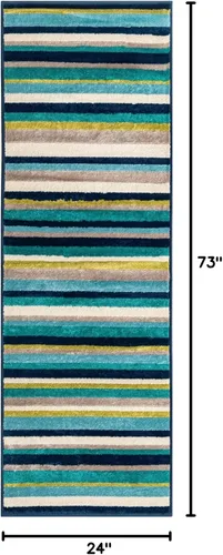 Miniatura 2 de Unique Loom Azalea Collection - Alfombra Glenn (Runner 2' 0" x 6' 0", amarillo/beige)