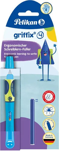 Miniatura 5 de Pelikan 805681 Griffix - Pluma estilográfica para zurdos, color verde