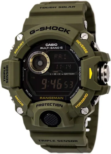 Miniatura 2 de CASIO G-SHOCK RANGEMAN Master de Series G reloj digital con banda resina verde para hombre.
