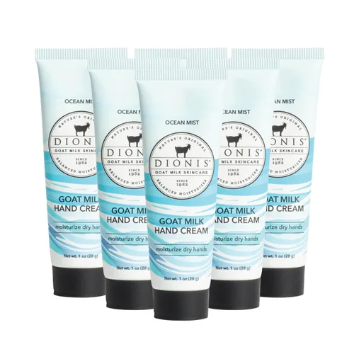 Miniatura 14 de Dionis Crema de manos de leche de cabra cremosa de coco y avena, 1 oz (paquete de 6)