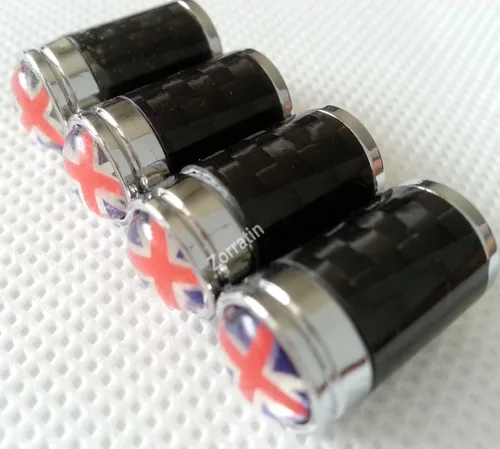 Miniatura 9 de Zorratin funda para tornillo del rin, con diseño de la bandera del Reino Unido y diseño cuadriculado, cromada, negro (Black Jack)