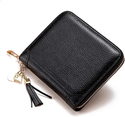 Lacheln Tarjetero para mujeres y hombres RFID pequeñas carteras de tarjetas de crédito organizador de dinero Negro 40 ranuras Cartera RFID