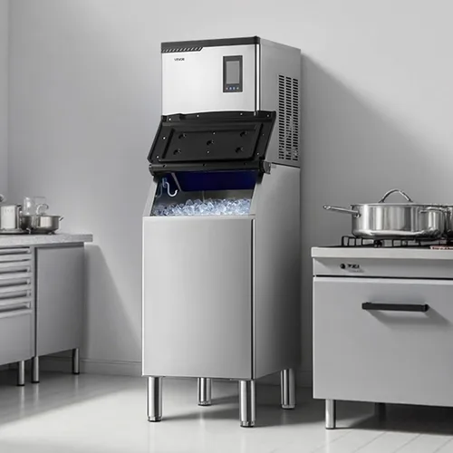 Miniatura 8 de VEVOR Commercial Ice Maker Machine, 300LBS/24H Ice-Making Machine, Ice Maker with 300LBS Stainless Steel Storage Bin, Auto Self-Cleaning, and