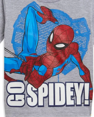Miniatura 6 de Marvel Avengers Spiderman - Conjunto de camiseta y pantalones cortos de rizo francés