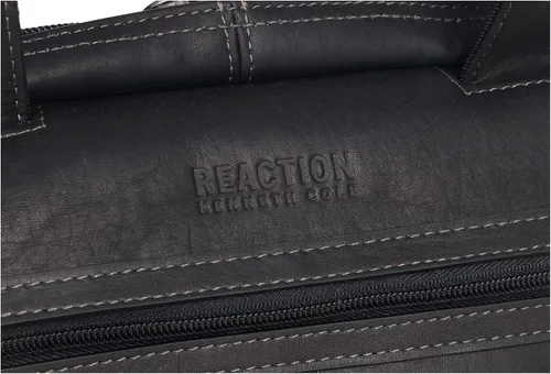Miniatura 10 de Kenneth Cole REACTION "Out of the Bag" Manhattan - Bolso bandolera de cuero colombiano para laptop de 15.6" para viajes y negocios
