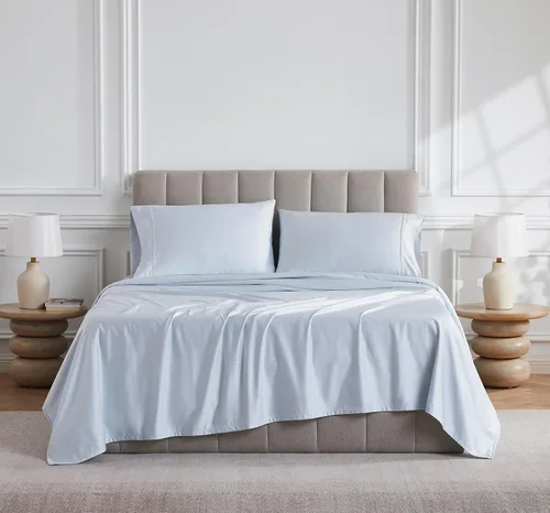 Miniatura 15 de Linen Closet Juego de sábanas de 1000 hilos de algodón egipcio de 4 piezas, 100% satén de algodón, ropa de cama de lujo con bolsillo profundo de 18