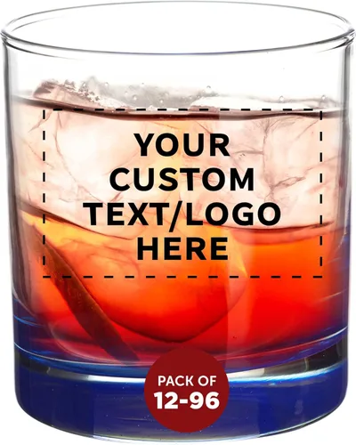 Miniatura 15 de DISCOUNT PROMOS Lexington Rocks Vaso de Whiskey 10.5 oz, Juego de 12, Paquete a Granel - Perfecto para Scotch, Bourbon, Whiskey, Cóctel - Negro